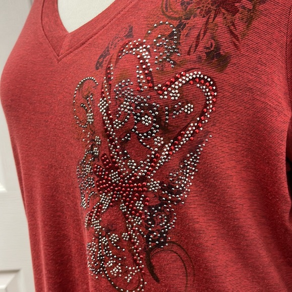 Avenue Embellished 3/4 Sleeve Tunic 18/20 - Picture 4 of 11